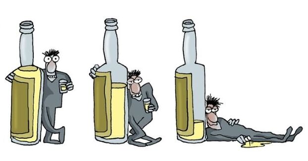 etapele alcoolismului masculin