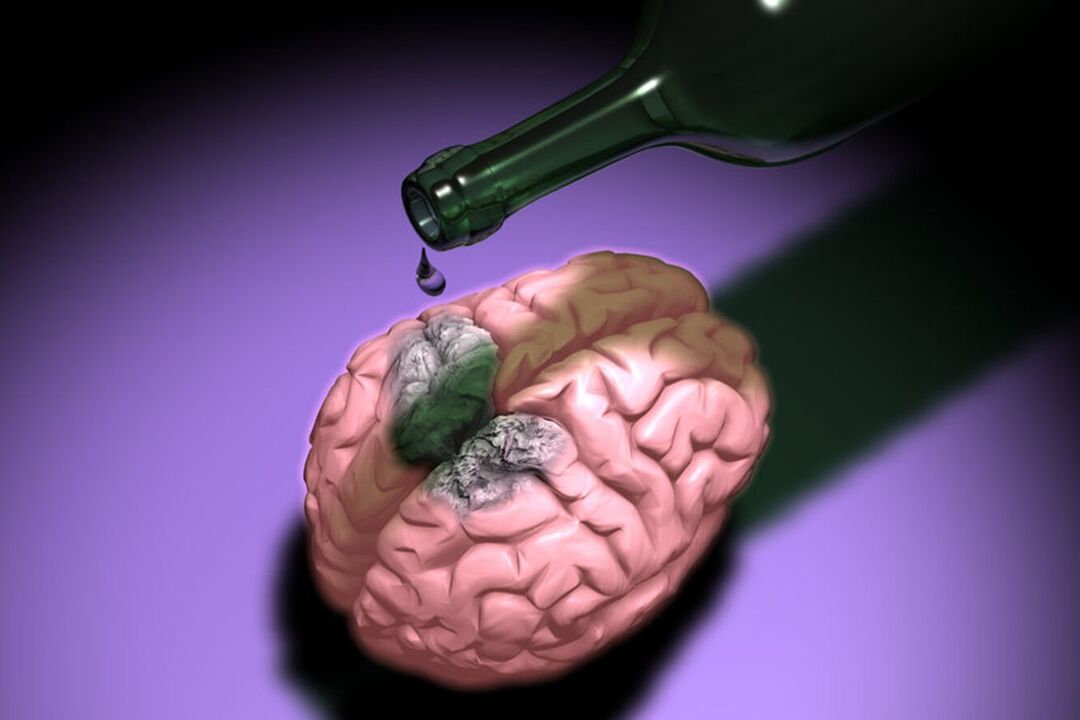 modul în care alcoolul afectează creierul